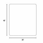 ES Robbins EverLife Chair Mat for Hard Floors - 36" x 48" - Black-Increase mobility with a smooth rolling surface for less stress on your legs and back