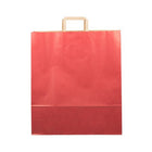 Jam Paper Gift Bags with English Handle - XXXL - 17" x 20" x 5 1/2" - Red Kraft Pinstripe - 100 Pack-Color: Red Kraft