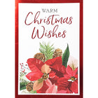 Rosedale "Warm Christmas Wishes" Greeting Cards with Envelopes - 5-1/2" x 8" - 12 Pack-Greeting Cards
