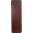 Flash Furniture 30" x 96" Rectangular Mahogany Melamine Laminate Folding Banquet Table-.75'' Thick Melamine Laminate Mahogany Top