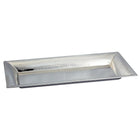 Elegance Large Rectangular Tray Hammered-Material: Stainless Steel