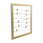 Simply Clip Frame with 10 Clips, Oak-Support different sizes pictures