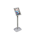Azar Displays Angled Snap Frame Floor Display, 11" x 8.5" (300240-SLV)-Size:11"H x 8.5"W