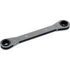 Gray Tools 1/4" X 5/16" 12 Point, Flat Ratcheting Box Wrench, Mirror Chrome Finish-Size: 1/4" x 5/16"