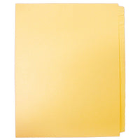 Mark Maker Legal Exhibit Index Tab Set of Buff Single Tabs, 1/26th Cut, Letter Size, No Holes, Blank-Buff Single Tabs, 1/26th Cut