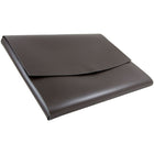 JAM Paper Italian Leather Portfolio With Snap Closure, 10.5 x 13 x 0.75, Dark Brown, 12 Pack (2233317451B)-Dimensions: 10-1/2" x 13" x 3/4" letter