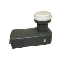 Digiwave Linear Universal Quad LNBF, 4" x 4" x 4", Grey-Full coverage of Ku-Band for Analog and Digital reception