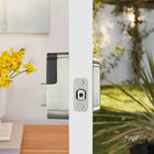 Yale 450 Assure Lock 2 Touch with Bluetooth - Keyfree - Satin Nickel-Fingerprint is stored locally on the lock and encrypted with AES128(bit) security 