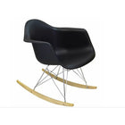 Plata Import Eiffel Bucket Rocker, Black (PC-018R-BLACK)-Lounge Rocking Chair