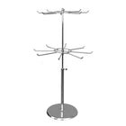 Eddie's Two Tier 16 Hook Peg Display - Adjustable Height - Chrome (300117-1)-Two Tier 16 Hook Peg Display