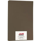 JAM Paper Matte Legal Paper, 8.5 x 14, 28lb Bakri Chocolate Brown, 50 Pack (64426903)-Colour: Brown