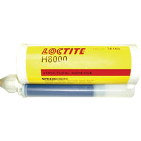 Loctite Speedbonder H8000 Structural Adhesive, Two-Part, Dual Cartridge, 50 G., Green - 3 Pack-Colour: Green