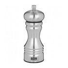 Trudeau Professional Stainless Steel Pepper Mill 6"-Adjustable knob - turn the knob clockwise for a finer grind, counter clockwise for coarser grind