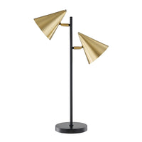 Union & Scale MidMod LED Table Lamp - Brass-Table lamp