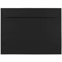 JAM Paper Booklet Envelopes - 9" x 12" - Black - 500 Pack -Colour: Black
