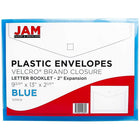 JAM Paper Plastic Envelopes with VELCRO Brand Closure, 2 Expansion, Letter Booklet, 9.75 x 13, Blue Poly, 12 Pack (218V2bu)-These smart looking document carriers will keep your paperwork organized, are easy to reference, and keep your documents well protected from the elements