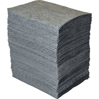 Spc Basic Sorbents, Universal, 17" x 15", 34 Gal. Absorbancy, 200 /Pack, 200 Pack-Absorbency/Pkg. 34 gal.