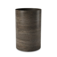 Umbra Treela Can, Barnwood-Polypropylene with brushed metal finished base