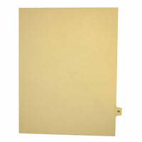 Mark Maker Legal Exhibit Index Tab Buff Single Tabs, 1/15th Cut, Letter Size, No Holes, Letter M, 25 Pack-Buff Single Tabs, 1/15th Cut