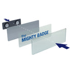 Avery The Mighty Badge for Inkjet Printers - Silver - 4 Pack-Dimensions: 1" W x 3" L