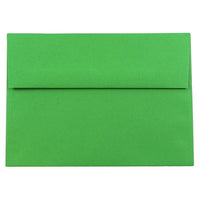 JAM Paper A8 Invitation Envelopes, 5.5 x 8.125, Brite Hue Green Recycled, 100 Pack (95625g)-Green