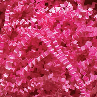 Wamaco Crinkle Paper - Fuchsia - 4 lb. Box-Crinkle paper is great to use in gift boxes and baskets with unique zig-zag strips add color and texture to packaging.