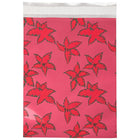 JAM Paper Foil Envelopes with Self Adhesive Closure, 9 x 12, Open End, Christmas Red Holly, 25 Pack (1333313)-Red with holly