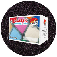 Sandtastik Classic Coloured Sand, 10 lb (4.5 kg) Box, Eggplant-Fine grain with natural sparkle throughout