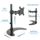 ShoppingAll Single LCD LED Monitor Mount Stand with Adjustable Arm for 13"-30" Monitor - Black-6