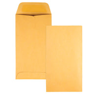 Quality Park Gummed #7 Coin Envelopes - 6-1/2"W x 3-1/2"L - Kraft - 500 Pack-The #7 coin and small part envelope is perfect for coins, seeds, medication, and any small parts. Good for both home and office use, the coin and small parts envelope is multi-functional!