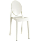 Nicer Furniture Louis XVI Ghost Side Chair - White-Solid White Finish
