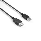 NXT Technologies 6' USB A Male/A Female - Black-Connects a USB-A male to a USB-A female