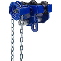 Gray Tools 1 Ton Capacity, Geared Trolley, 8.2 Ft Chain-Lifting capacity (tons): 1.0