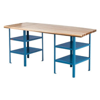 Kleton Extra Heavy-Duty Workbenches - Pedestal Benches, 2500 Lbs. Cap., 84" W x 30" D, 34" H-Capacity: 2500 lbs.