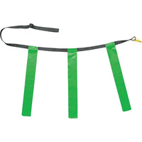 Champion Sports 32" - 39" Adult Triple Flag Football Set, Green-Green