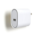 NXT Technologies - Chargeur de téléphone universel à 1 port USB, blanc-Blanc brillant avec une finition mate sur les zones à fort toucher