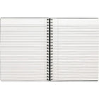 Cambridge City Vinyl Notebooks, 11" x 7-7/8", Black, 200 Pages-15-lb white paper