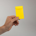 JAM Paper Enveloppes Colourées #3 Coin Commerciales - 2,5 po x 4,25 po - Jaune recyclé - Paquet de 50-Quantité : 50 par paquet