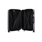 TOSCANO MAGNIFICA 21" Hardside Carry On Luggage - Titanium Silver-5 Year Limited Global Warranty