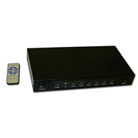Electronic Master HDMI Switch (5 in 1 out), 2.3" x 6" x 7.9", Black-Electronic Master HDMI Switch 5 in 1 out allows multiple HDMI device