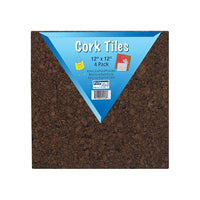 Flipside Products Dark Cork Tiles, 12" x 12", Pack of 4-Create your own bulletin board, any size or any shape!