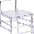 Flash Furniture Elegance Stacking Chiavari Chairs - Crystal Ice - 2 Pack-Lightweight Design