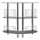 Winsome Martini Entertainment Bar, Black-Assembly Required