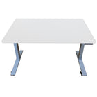 Uncaged Ergonomics 60" RISE-UP Electric Height Adjustable Desk - White MDF/Grey-Sit/stand desk