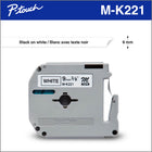 Brother Genuine MK221 Non-Laminated Tape for P-touch Label Makers - 9 mm wide x 8 m long - Black on White-Perfect for everyday home, home office, school or hobby labelling applications