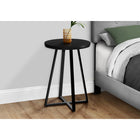 Monarch Specialties 2175 Accent Table - 22"H/Black/Black Metal-Assembly required: Illustrated instructions and all hardware are provided for convenience (additional tools may be needed)