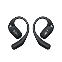 Shokz OpenFit Bluetooth Headset Noise Cancelling Mic Around Ear Air Conduction - OpenBass - Black-Air Conduction Sound: Unique tech delivers audio through cheeks, leaving ears open.