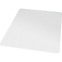 Staples Low Pile Carpet/Berber Chair Mat - 46" x 60"-Protects low pile carpet up to 3/8" thick (including padding depth) from chair caster wear and tear