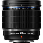 OM System M.Zuiko Digital ED 20mm F1.4 PRO Lens - Black-Feathered Bokeh