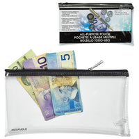 Merangue Clear-View Multi-Purpose Zipper Bag, 12/Pack (BP0098B)-Zippered pouch